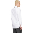Thom Browne White Scenic Sailboat & Shark Oxford Shirt