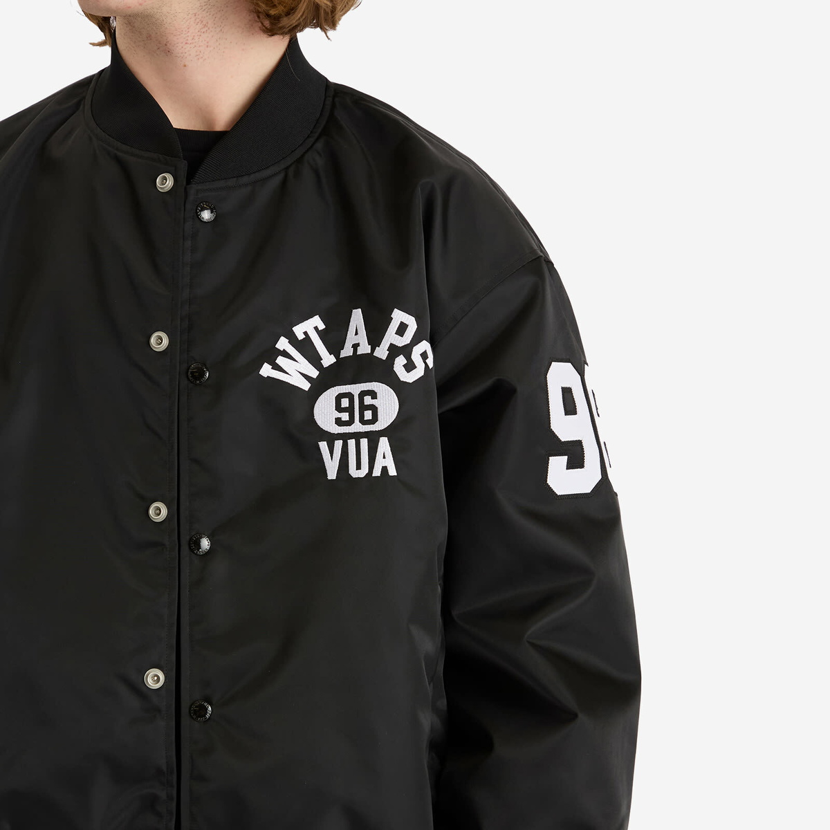 WTAPS Men's Team Stadium Jacket in Black WTAPS