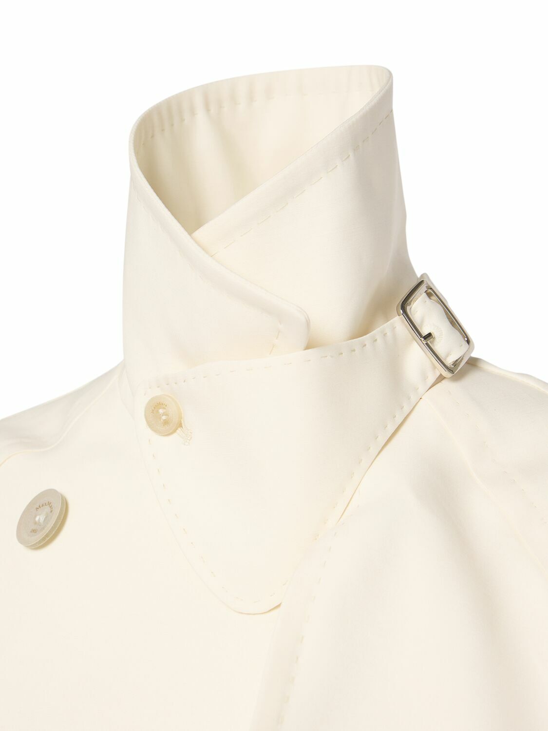 MAX MARA Zagara Wool & Silk Short Trench Coat Max Mara