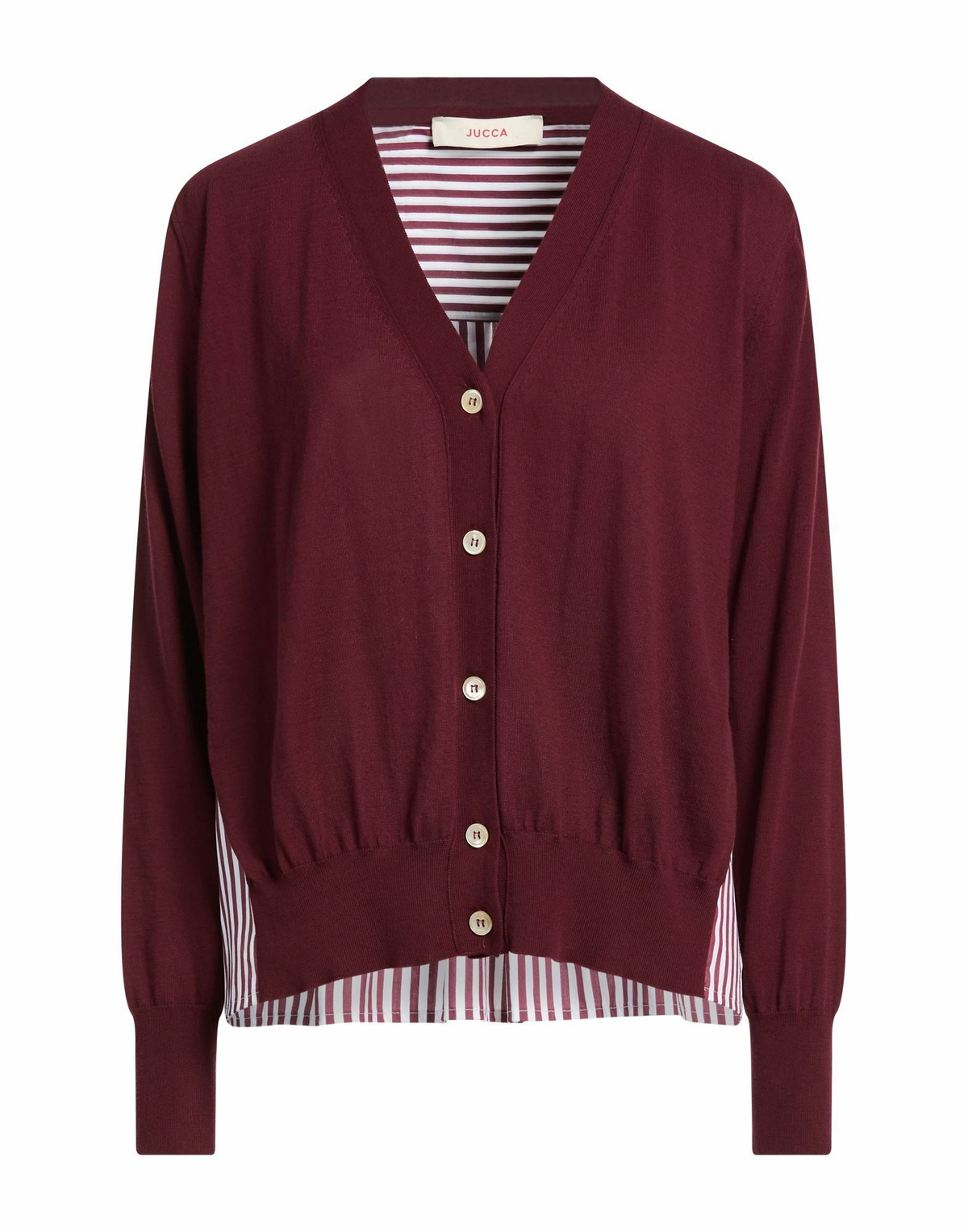 Jucca Womens Cardigan in Burgundy