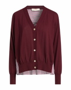 Jucca Womens Cardigan in Burgundy