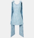 Markarian Lamé brocade minidress