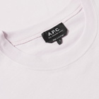 A.P.C. Men's Kyle Logo T-Shirt in Pale Pink
