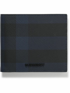 Burberry - Logo-Embellished Checked Coated-Canvas Billfold Wallet