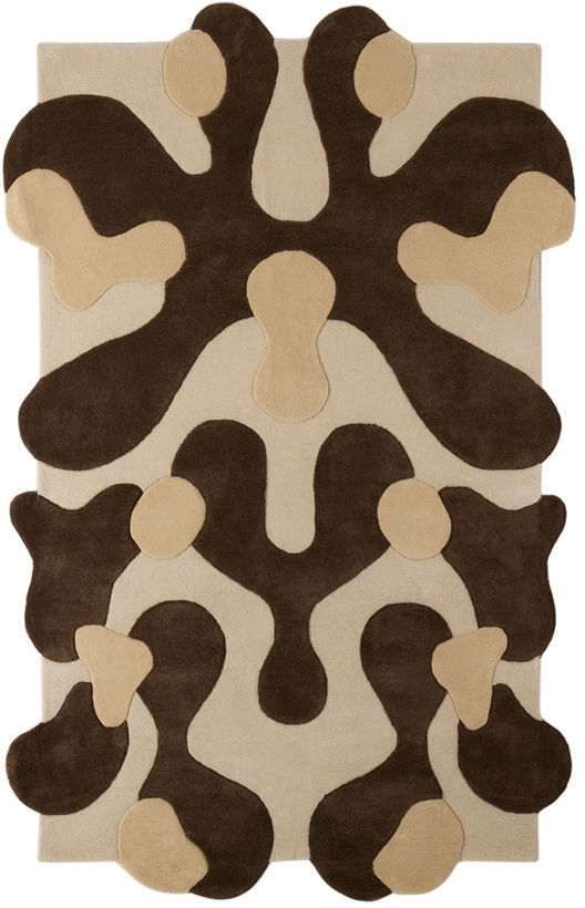 Photo: Mush Studios SSENSE Exclusive Brown Large Blot Rug