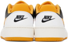 Nike White & Yellow Full Force Low Sneakers