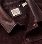 Levi's Vintage Clothing - Leather-Trimmed Suede Trucker Jacket - Brown
