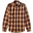 NN07 Men's Hans Check Shirt in Brown Check