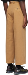 Incotex Red x FACETASM Tan Wide-Leg Trousers