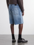 FRAME - Frayed Denim Shorts - Blue