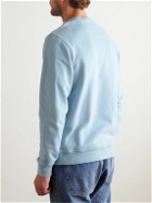 Belstaff - Logo-Appliquéd Garment-Dyed Cotton-Jersey Sweatshirt - Blue