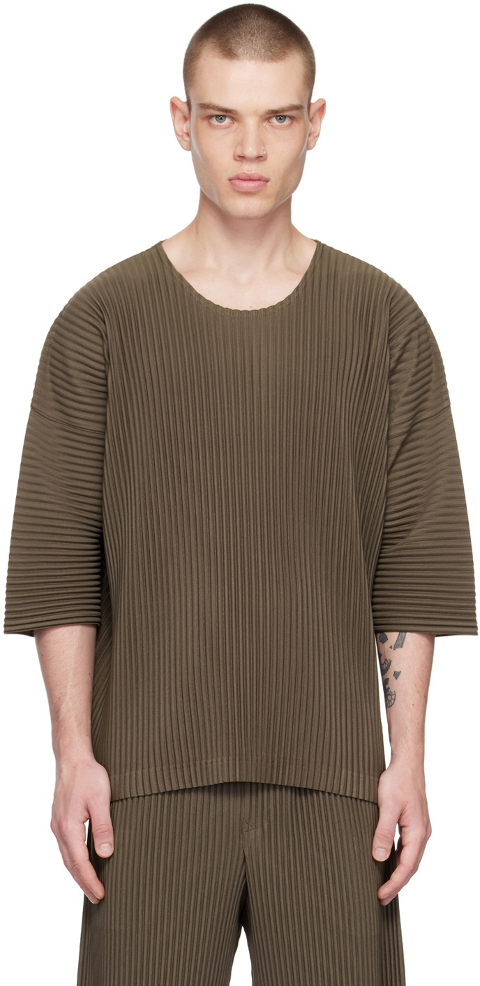 Homme Plissé Issey Miyake Brown Monthly Color May T-Shirt Homme 