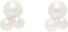éliou White Cata Earrings