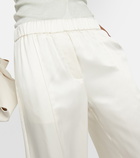 Loewe High-rise silk pants