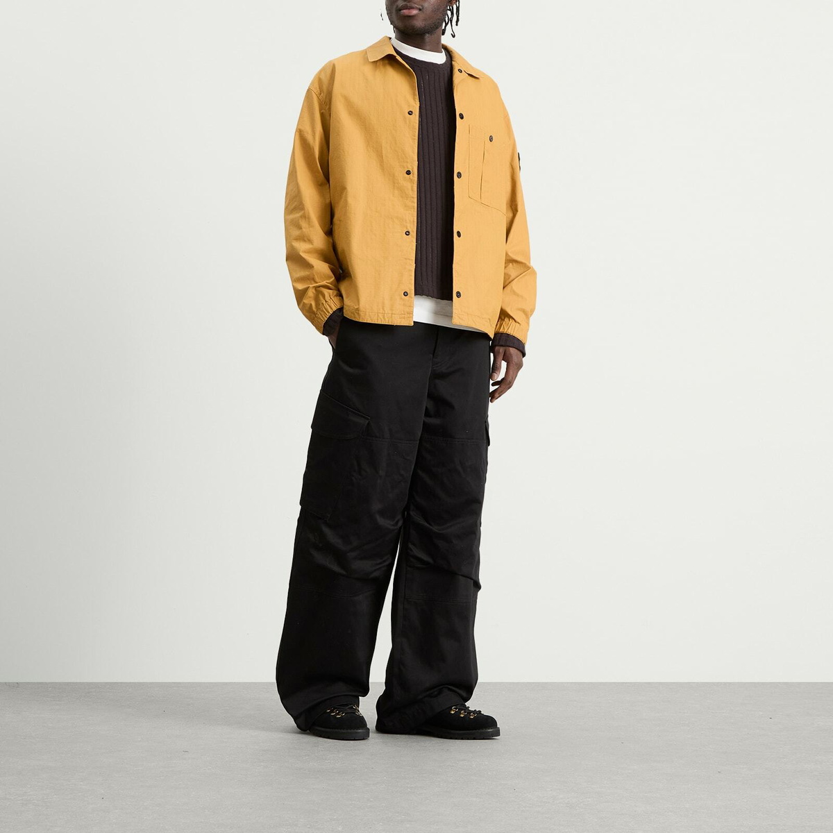 Stone Island Men's Double Coated Cotton Ripstop Shirt Jacket in