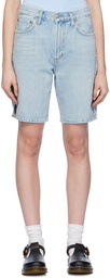 AGOLDE Blue Vida Denim Shorts