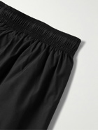 Alexander McQueen - Straight-Leg Long-Length Webbing-Trimmed Swim Trunks - Black