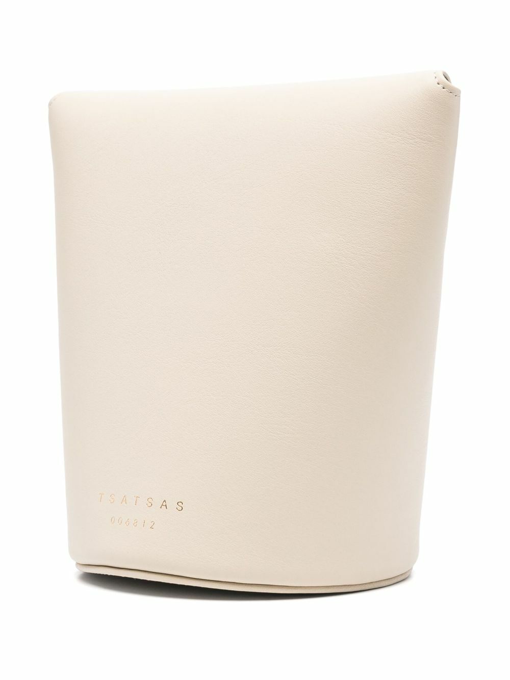 Tsatsas White Olive Leather Bucket Bag