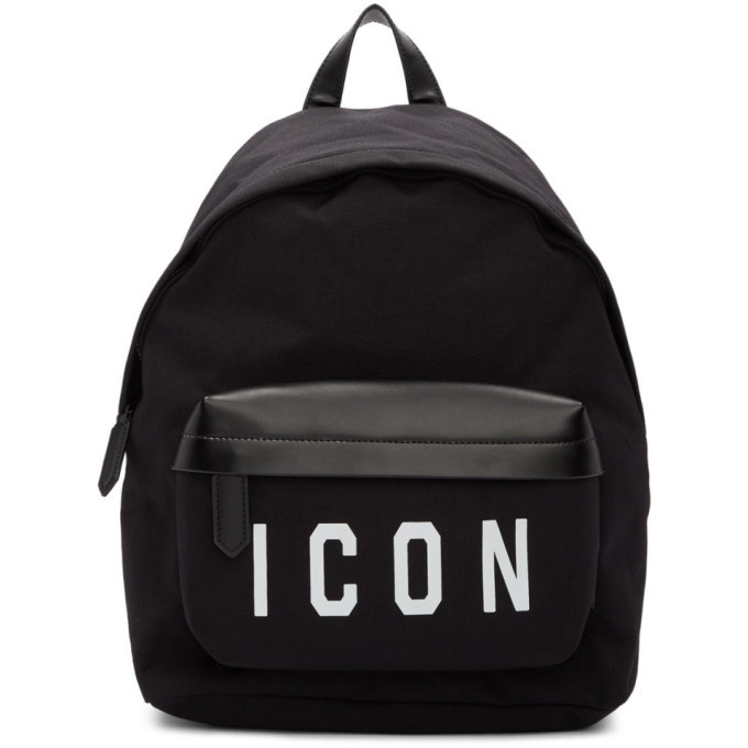 Photo: Dsquared2 Black and White Icon Backpack