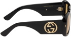 Gucci Black Rectangular Sunglasses