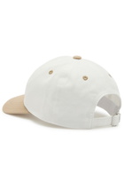 Ami Paris Logo-embroidered Contrasting Cotton cap - White - One Size