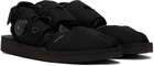 Suicoke Black HAKU-ab Sandals