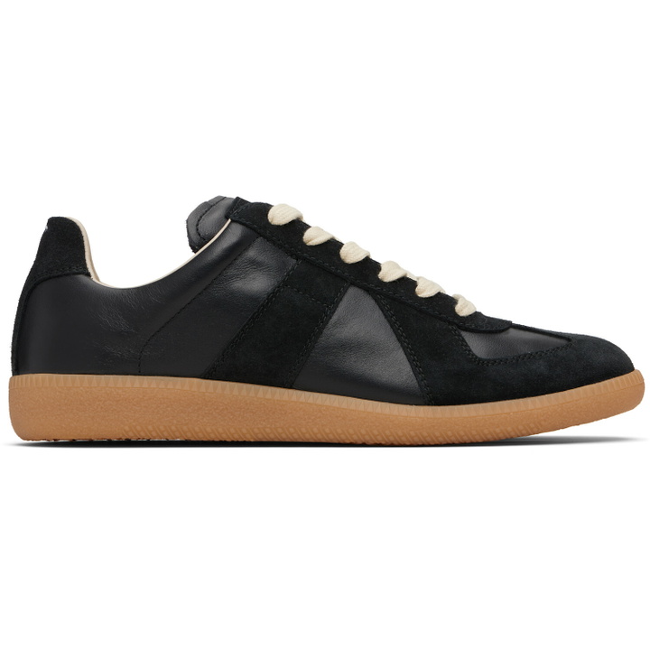 Photo: Maison Margiela Black Replica Sneakers