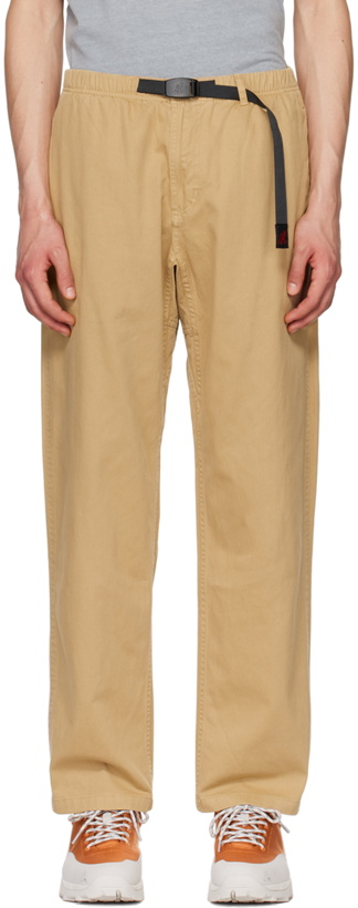 Photo: Gramicci Brown Relaxed-Fit Trousers