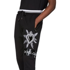 Dolce and Gabbana Black Heart Lounge Pants