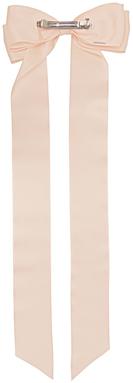 Simone Rocha Pink Long Embellished Bow Hair Clip Simone Rocha