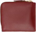 Comme des Garçons Wallets Red Outside Pocket Wallet