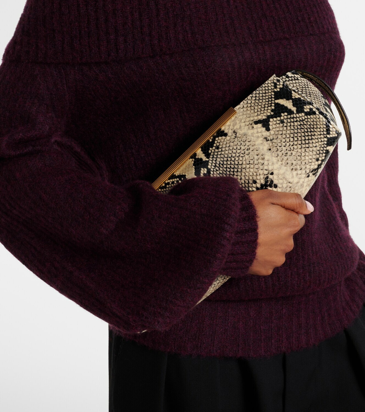 Jardin des Orangers Off-shoulder cashmere and silk sweater