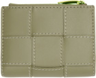 Bottega Veneta Green Cassette Small Bi-Fold Wallet
