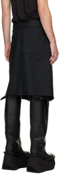 Rick Owens Black Tower Skirt