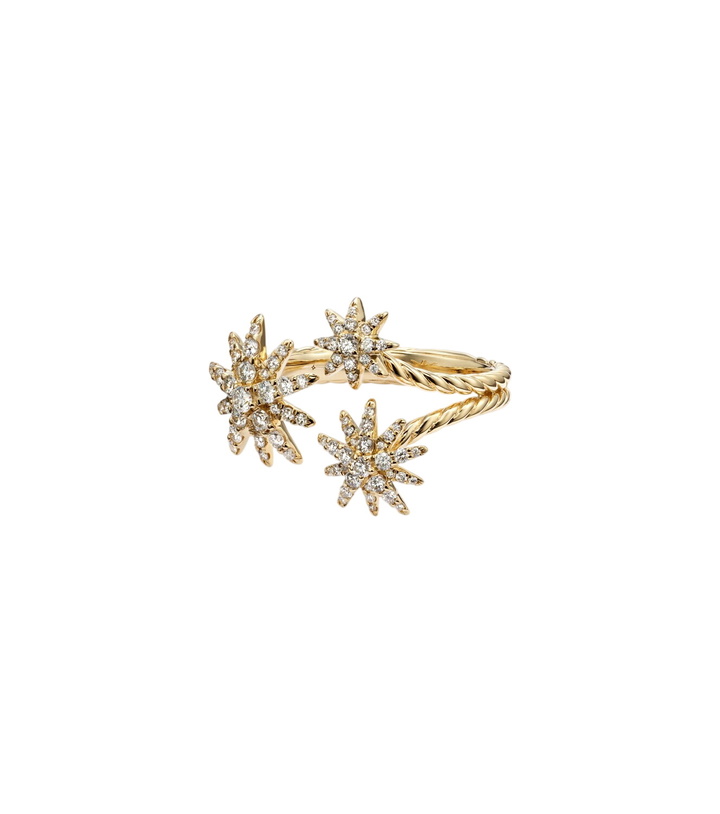 Photo: David Yurman Starburst 18kt gold ring with diamonds