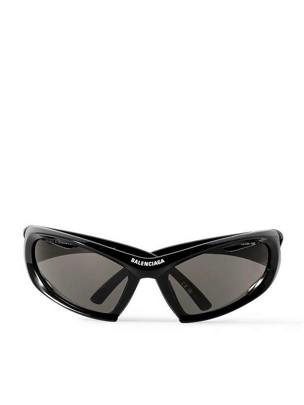 Photo: Balenciaga - Wrap-Around Acetate Sunglasses
