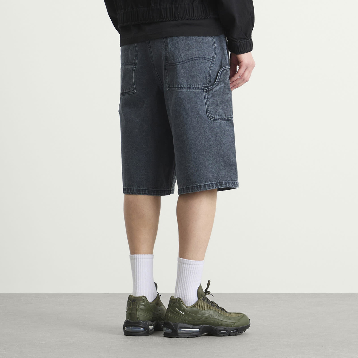 Dime Men's Classic Denim Shorts in Overdyed Blue