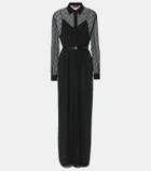 Gucci GG Crystal silk maxi dress