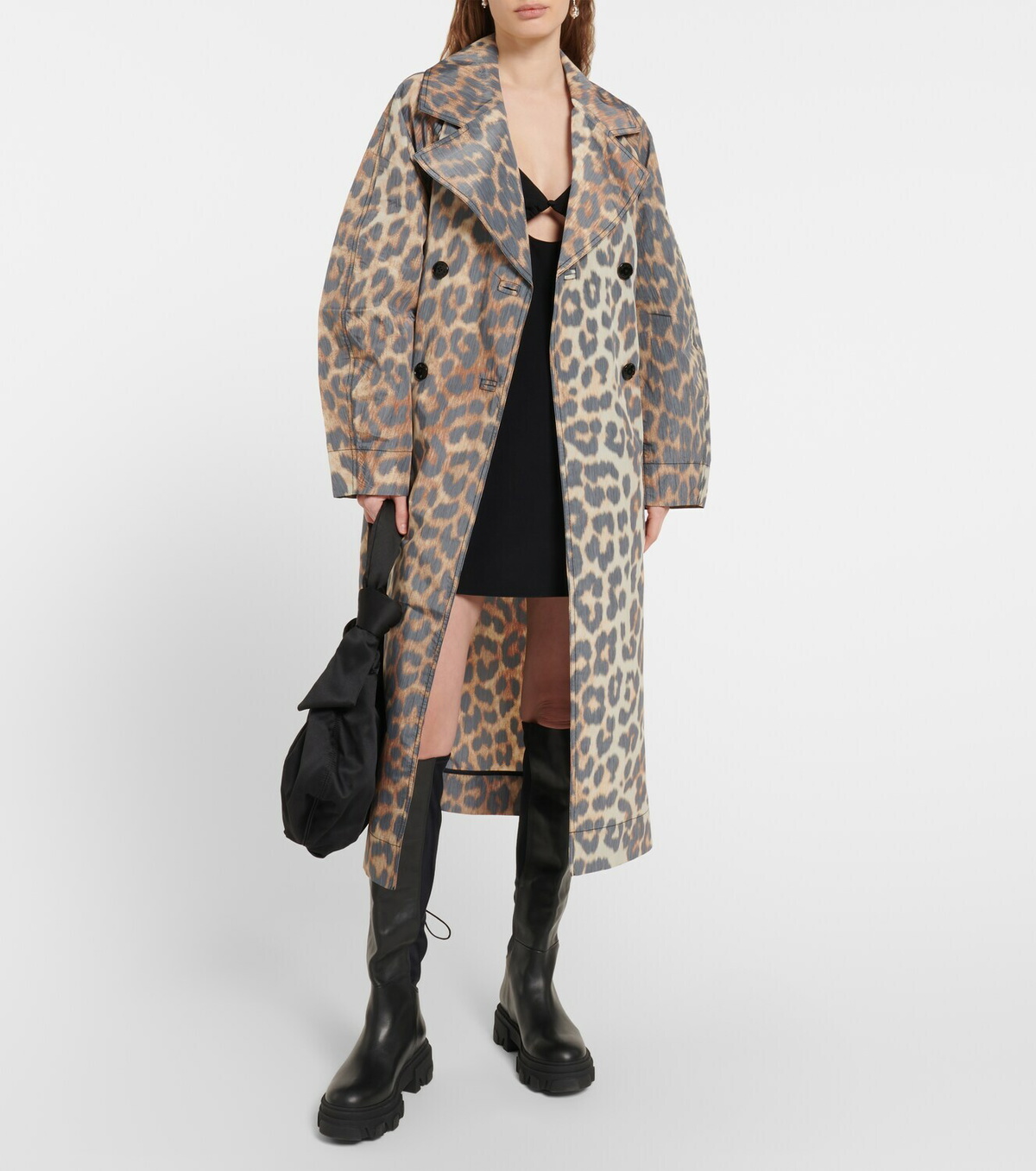 Ganni Women Leopard Hat
