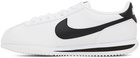 Nike White & Black Cortez Basic Sneakers