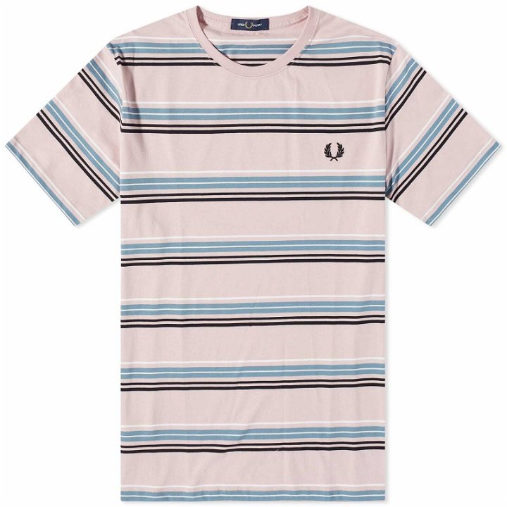 Photo: Fred Perry Authentic Men's Stripe T-Shirt in Chalky Pink