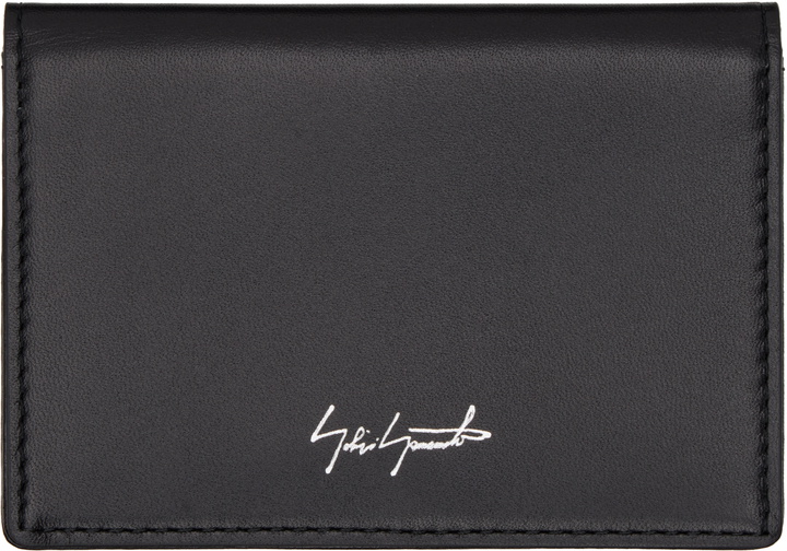 Photo: YOHJI YAMAMOTO Black Leather Card Holder