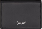 YOHJI YAMAMOTO Black Leather Card Holder