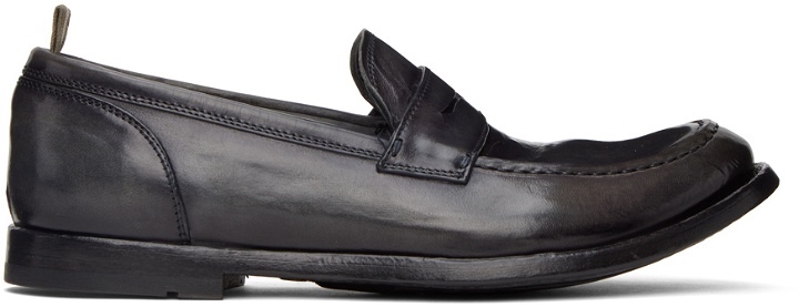 Photo: Officine Creative Navy Anatomia 071 Penny Loafers
