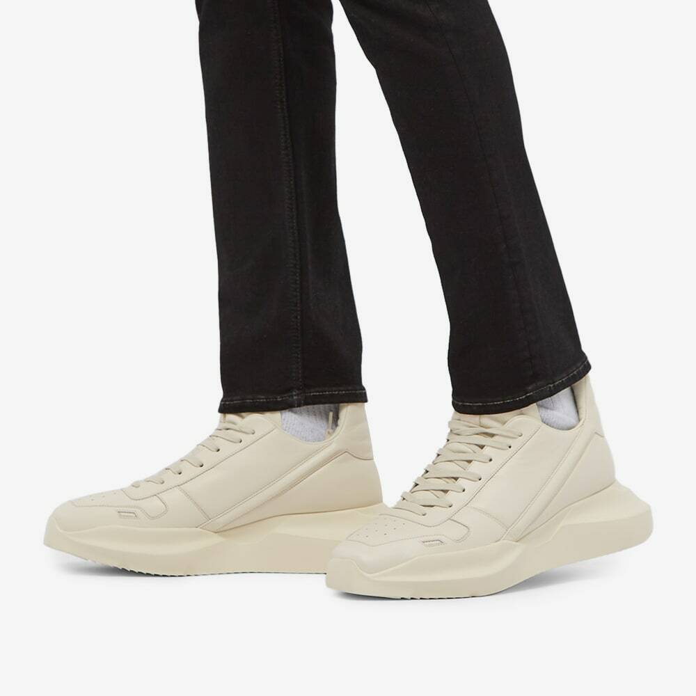 Rick Owens Men's Geth Runner Sneakers in Milk Rick Owens