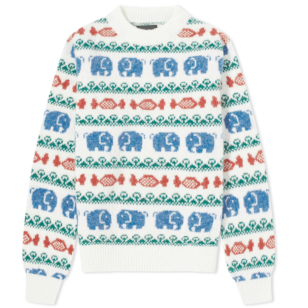 Howlin by Morrison Men's Howlin' Party In The Front Whale Knit in White