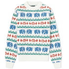 Howlin by Morrison Men's Howlin' Party In The Front Whale Knit in White