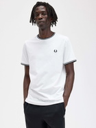 Fred Perry T Shirt White   Mens