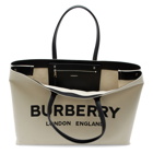 Burberry Off-White Logo Tote