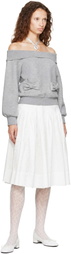 Sandy Liang Gray Neston Sweatshirt